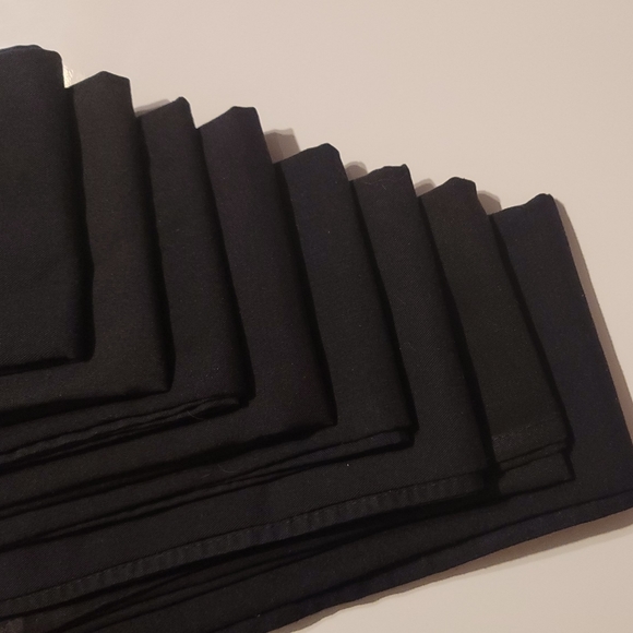 Dining Set Of 8 Black Cloth Napkins 18x18 Poshmark